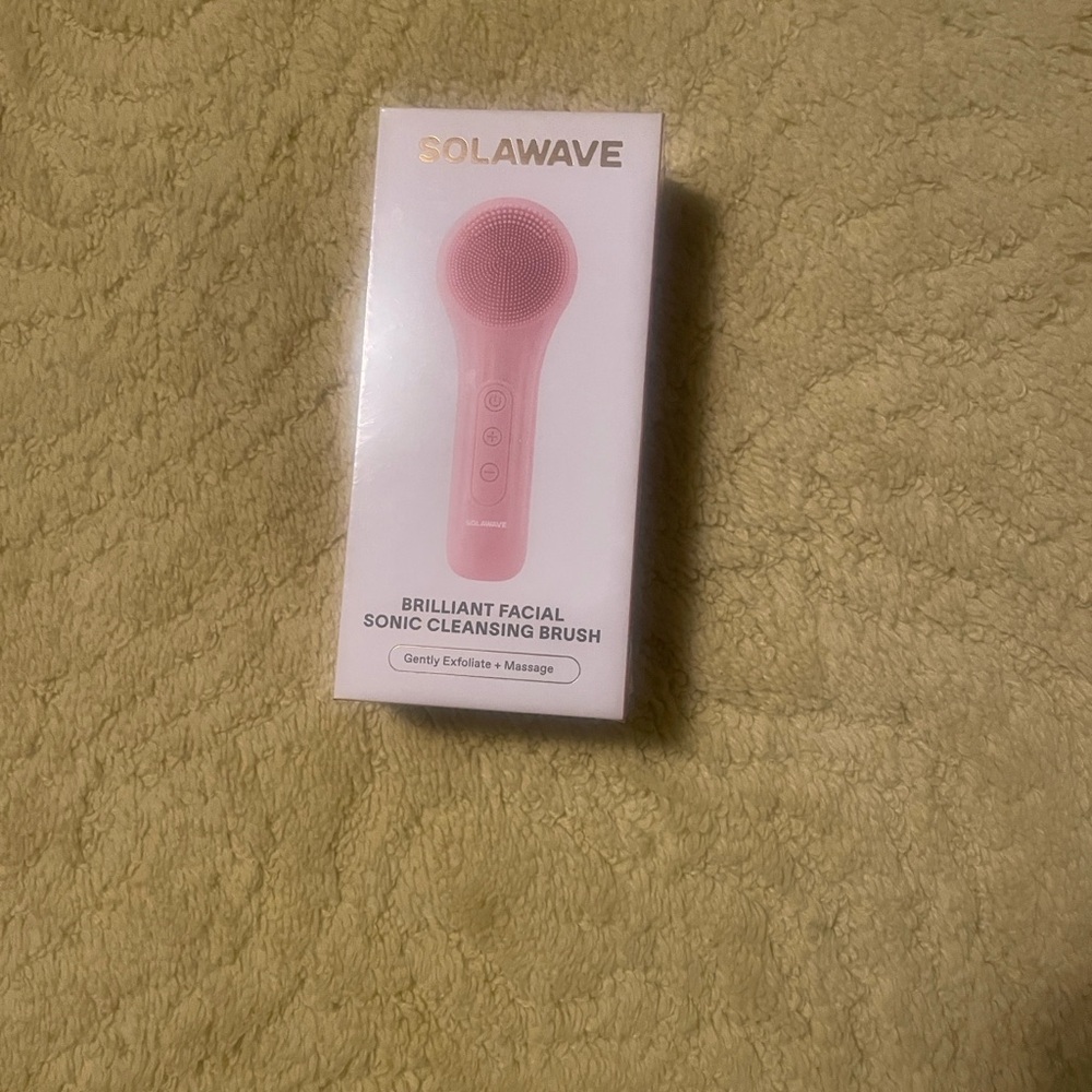 Solawave Pink Sonic Facial Brush